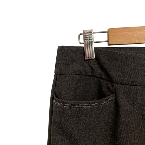 Chico's So Slimming Brigitte Slim Leg Beaded Detail Pants Heather Gray Size 4 - Picture 3 of 6